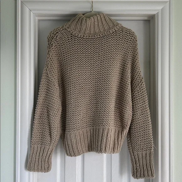 Free People Tan Turtleneck Sweater - Picture 4 of 4